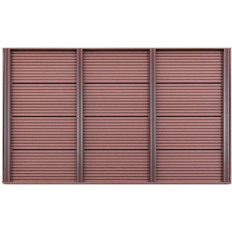 INLIFE Élément de plancher pour douche solaire Marron 101x63x5,5cm WPC