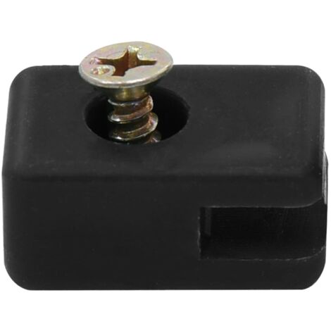 INLIFE Ensemble de 100 supports de fil de clôture avec vis Anthracite