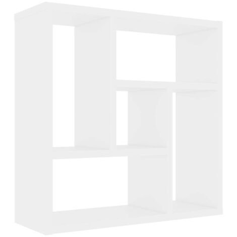 INLIFE Étagère murale 45,1x16x45,1 cm Aggloméré Blanc
