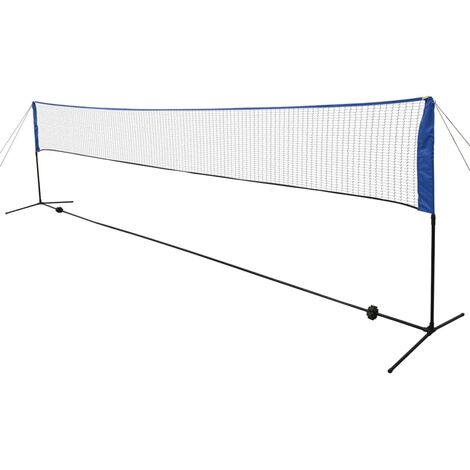 INLIFE Filet de badminton avec volants 600 x 155 cm - 0