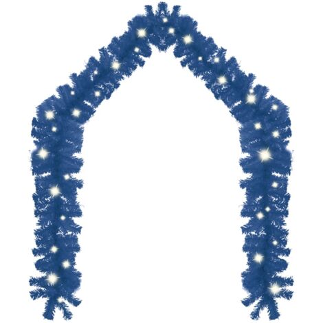 INLIFE Guirlande de Noël avec lumières LED 10 m Bleu
