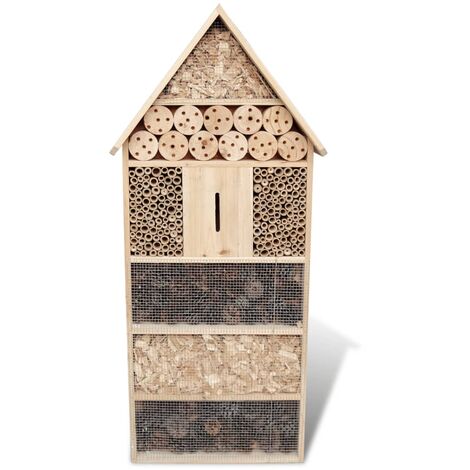 INLIFE Hôtel à insectes XXL 45,5x15x99 cm