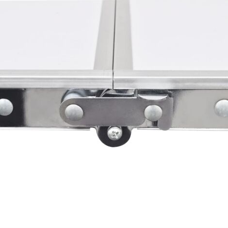 INLIFE Jeu de table pliable de camping et 6 tabourets 180x60 cm