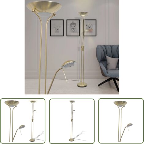 INLIFE Lampadaire à LED à éclairage réglable 23 W