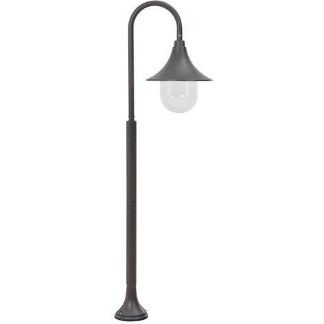 INLIFE Lampadaire de jardin E27 120 cm Aluminium Bronze