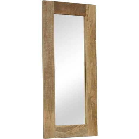 INLIFE Miroir Bois massif de manguier 50 x 110 cm
