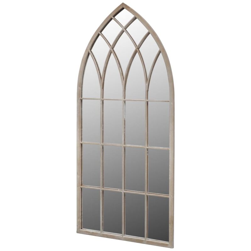 Miroir de jardin d'arche gotique 50x115 cm Intérieur/extérieur - Vert - Inlife