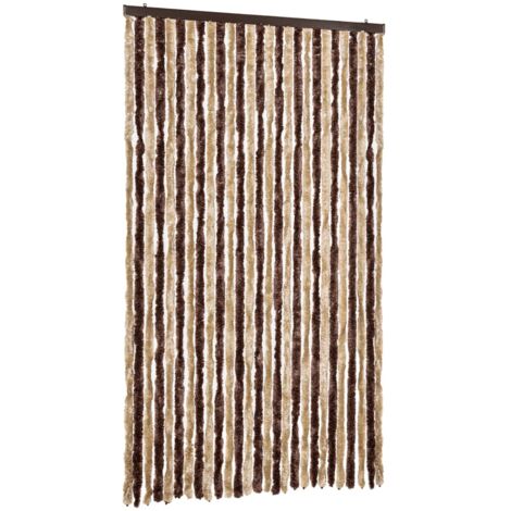 INLIFE Moustiquaire Beige et marron clair 120x220 cm Chenille