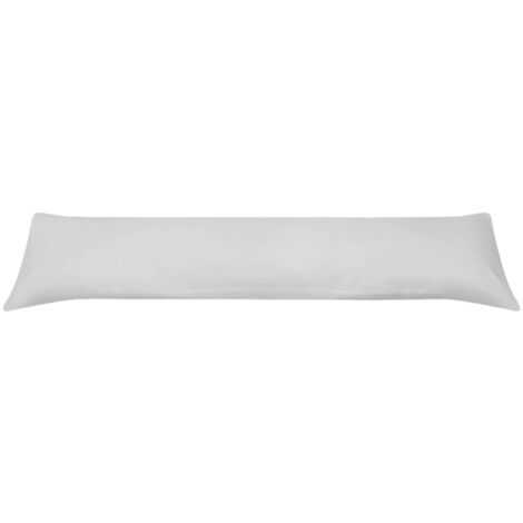 INLIFE Oreiller de corps 40 x 145 cm Gris
