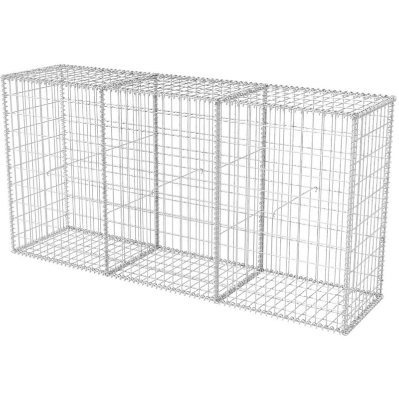Panier de gabion Acier galvanisé 200x50x100 cm - Inlife