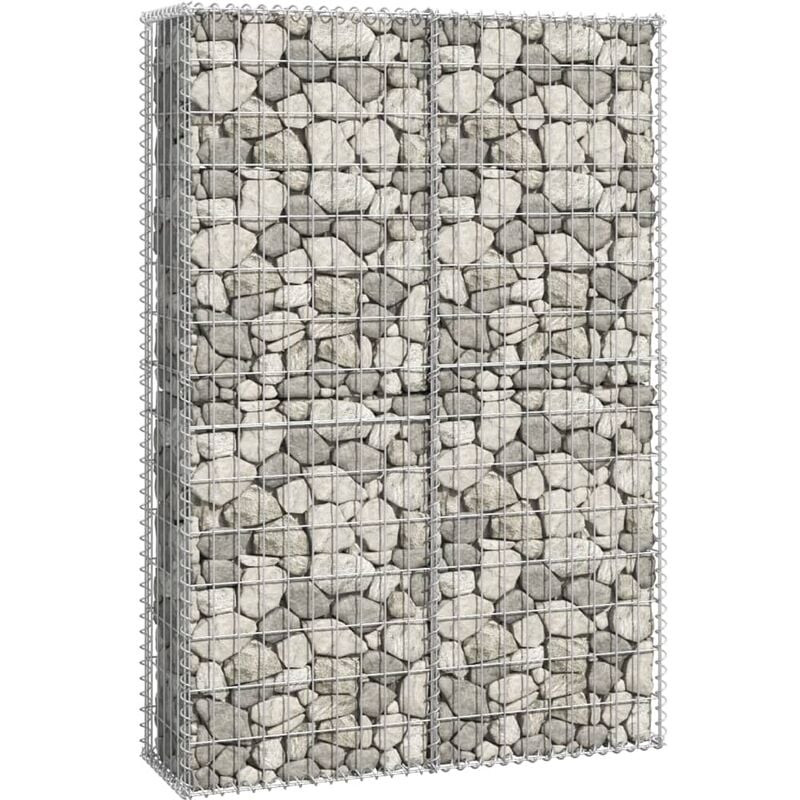 Panier de gabion avec couvercle Fil galvanisé 150 x 100 x 30 cm - Inlife