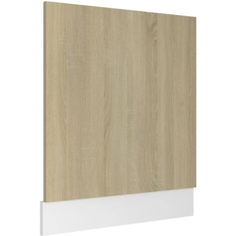 INLIFE Panneau de lave-vaisselle Chêne sonoma 59,5x3x67 cm Aggloméré