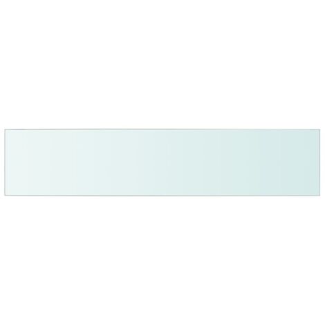 INLIFE Panneau d’étagère Verre transparent 70 x 15 cm