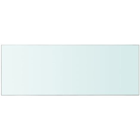INLIFE Panneau pour étagère Verre transparent 80 x 30 cm