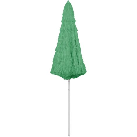 INLIFE Parasol de plage Vert 300 cm