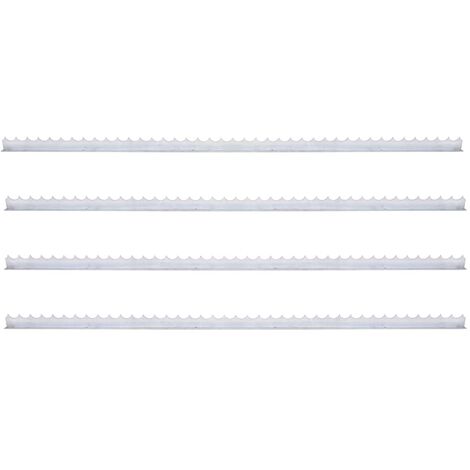INLIFE Piquets muraux 4 pcs 1 m Acier galvanisé