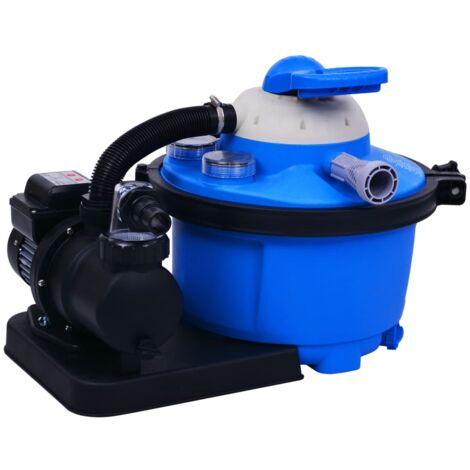 INLIFE Pompe de filtration à sable avec minuterie 450 W 25 L