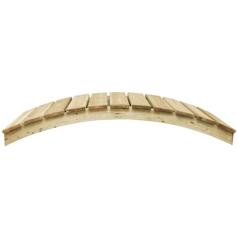 INLIFE Pont de jardin 170x74 cm Pin imprégné