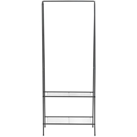 INLIFE Portant 59 x 35 x 150 cm Noir