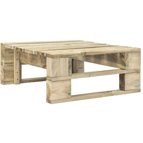 INLIFE Repose-pied palette de jardin Bois