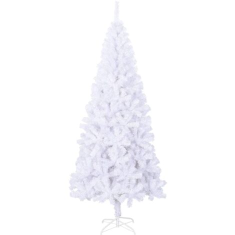 INLIFE Sapin de Noël artificiel L 240 cm Blanc