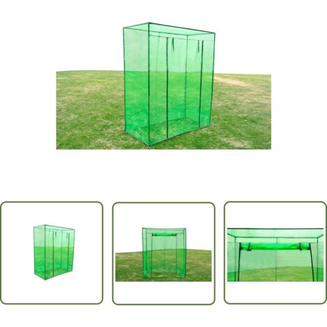 INLIFE Serre avec cadre en acier PVC