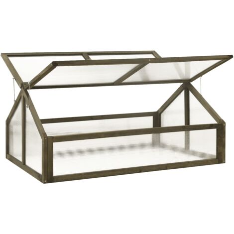 INLIFE Serre Gris 114x80x50 cm Bois de sapin
