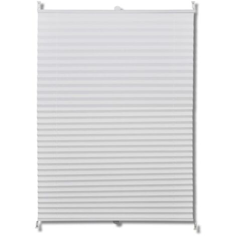 INLIFE Store plissé Blanc 80x150 cm
