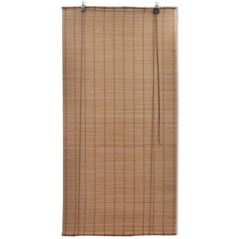 INLIFE Stores roulants en bambou 2 pcs Marron 120x220 cm