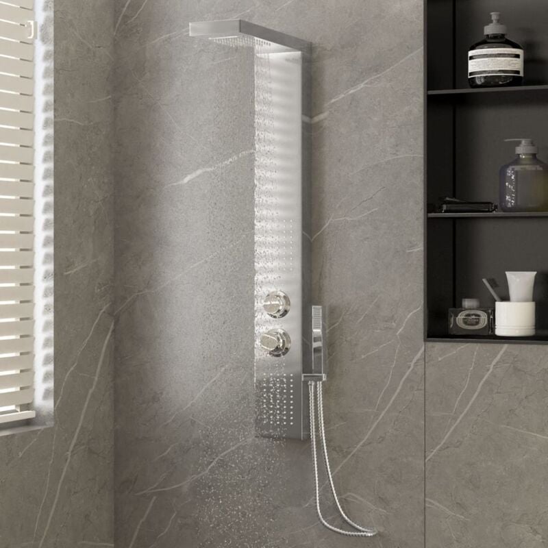 Inlife - Système de panneau de douche Acier inoxydable Carré