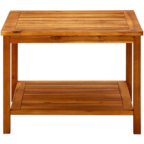 INLIFE Table basse 60x60x45 cm Bois d'acacia solide