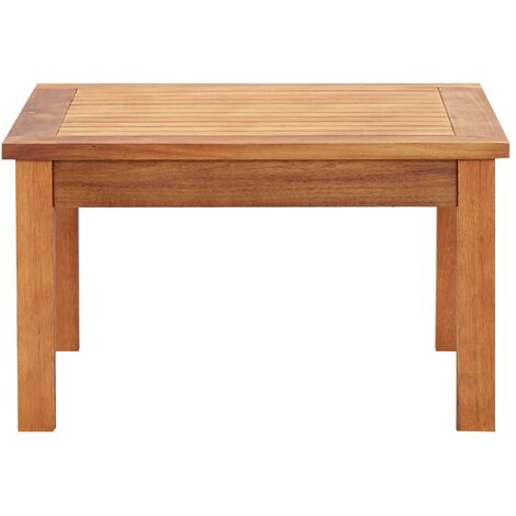 INLIFE Table basse de jardin 60x60x36 cm Bois solide d'acacia