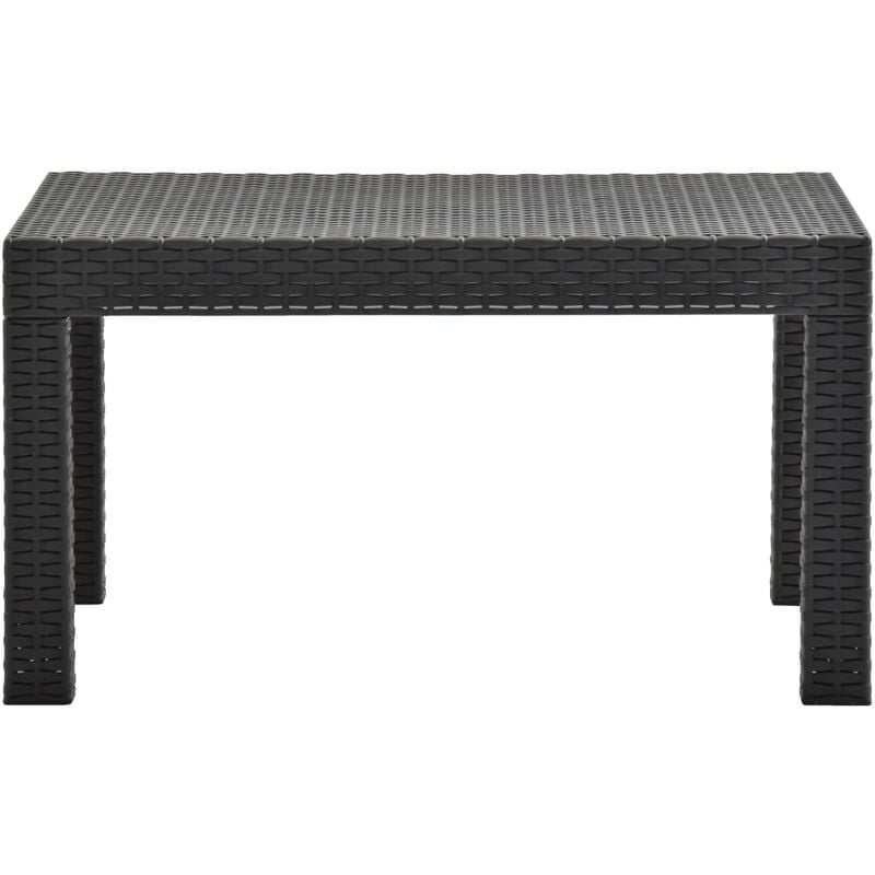 Table de jardin Anthracite 58x58x41 cm pp - Inlife