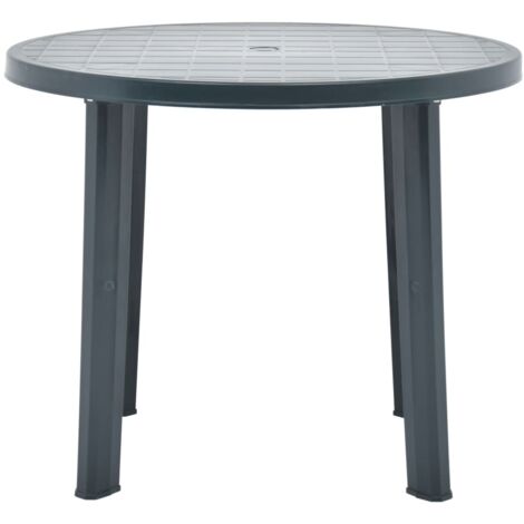 INLIFE Table de jardin Vert 89 cm Plastique