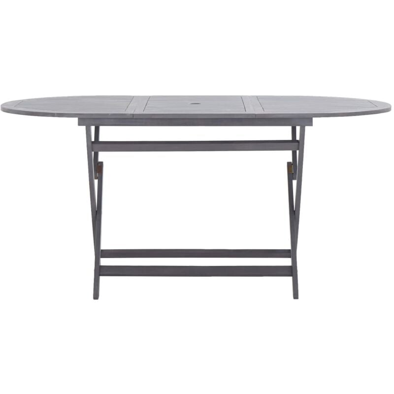 Table pliable de jardin 160 x 85 x 75 cm Bois d'acacia massif - Inlife