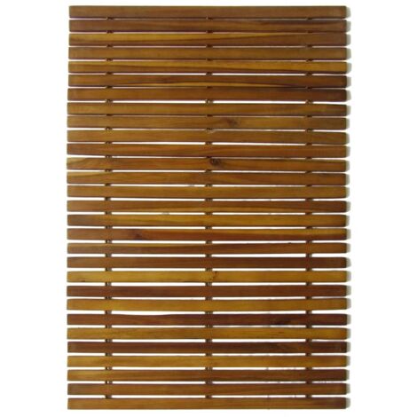 INLIFE Tapis de bain 2 pcs Acacia 80x50 cm