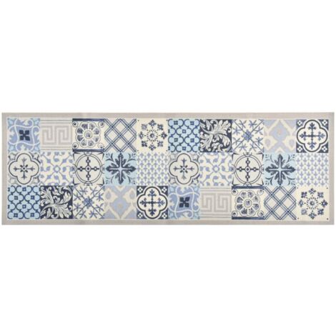 INLIFE Tapis de sol de cuisine lavable Mosaïque 60x180 cm