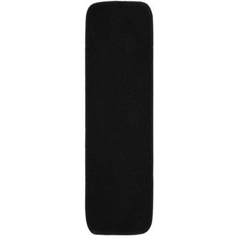 INLIFE Tapis d'escalier antidérapants 15 pcs 75x20 cm Noir