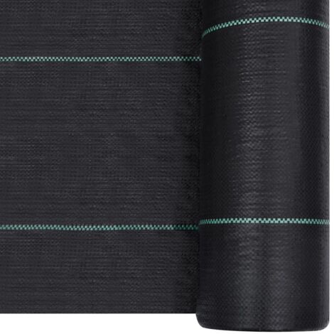 INLIFE Toile de paillage Noir PP 60 g/m² 2x10 m