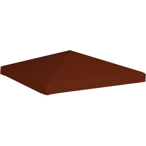 INLIFE Toile supérieure de gazebo 310 g/m² 3x3 m Terre cuite