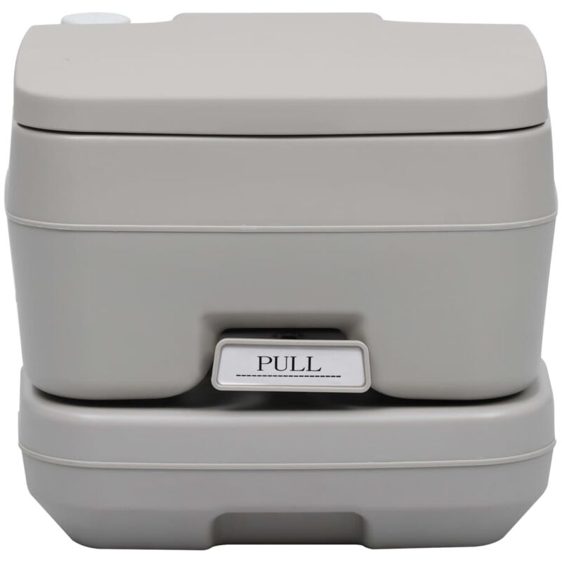 Inlife - Toilette portable de camping Gris 10+10 l