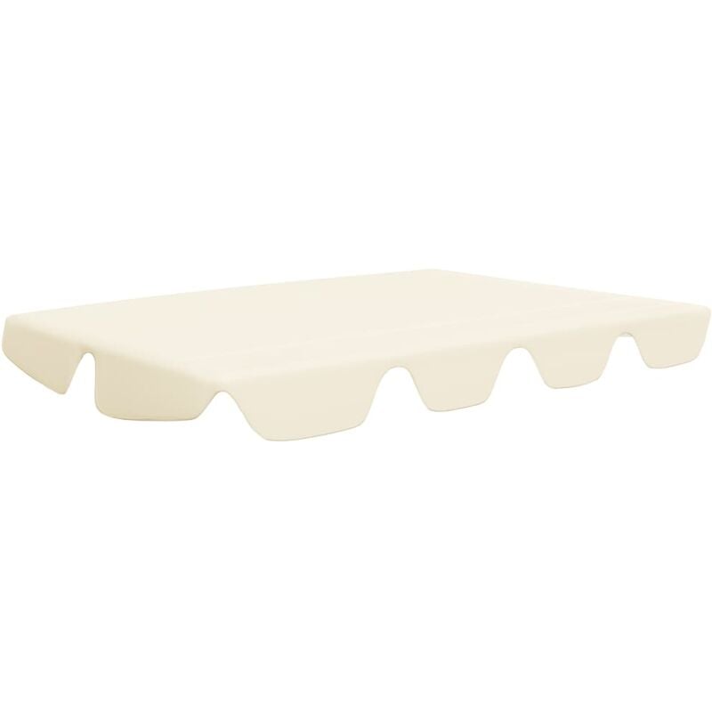 INLIFE Toit de rechange de balançoire Crème 188/168x110/145cm 270 g/m²