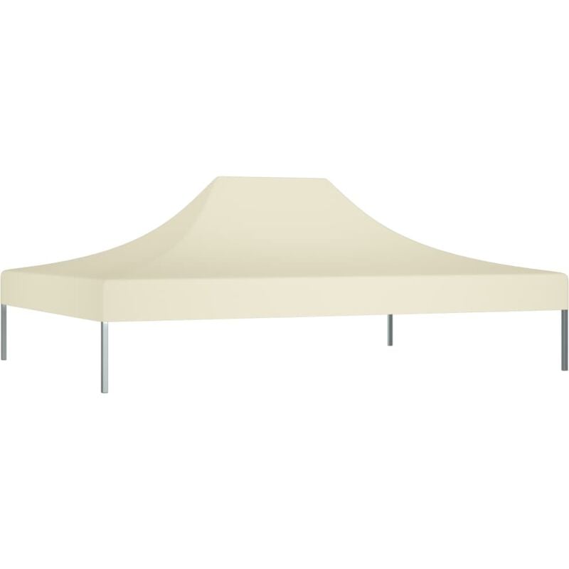 Toit de tente de réception 4,5x3 m Crème 270 g/m² - Inlife