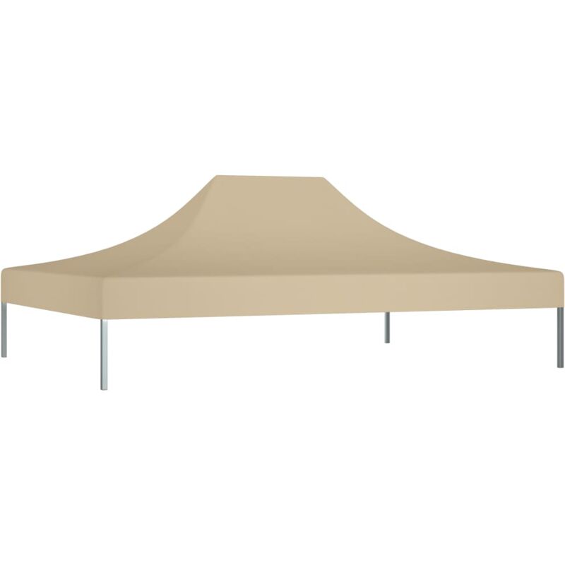 Toit de tente de réception 4x3 m Beige 270 g/m² - Inlife