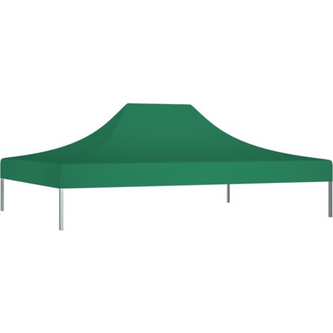 INLIFE Toit de tente de réception 4x3 m Vert 270 g/m²