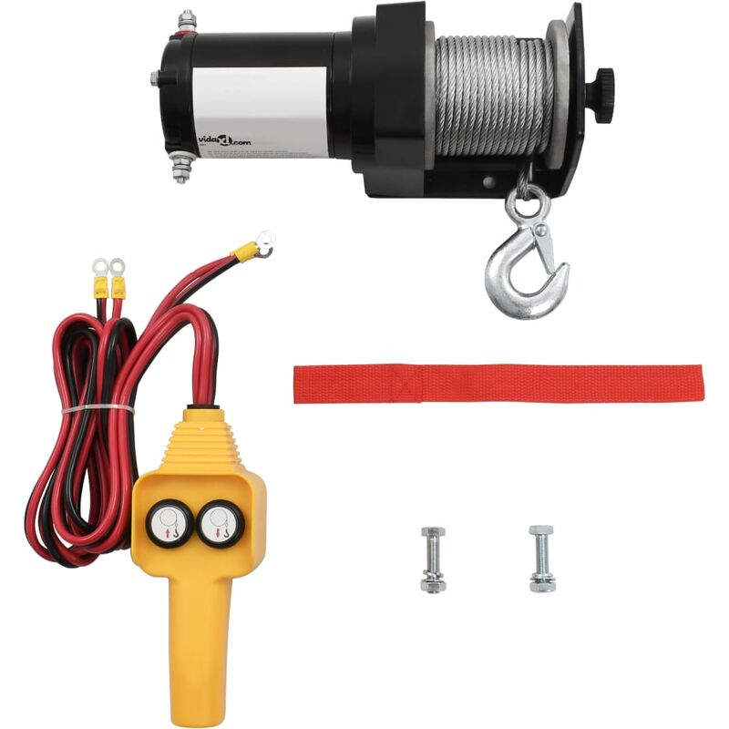 Inlife - Treuil électrique 12 v 907 kg Télécommande filaire - 0