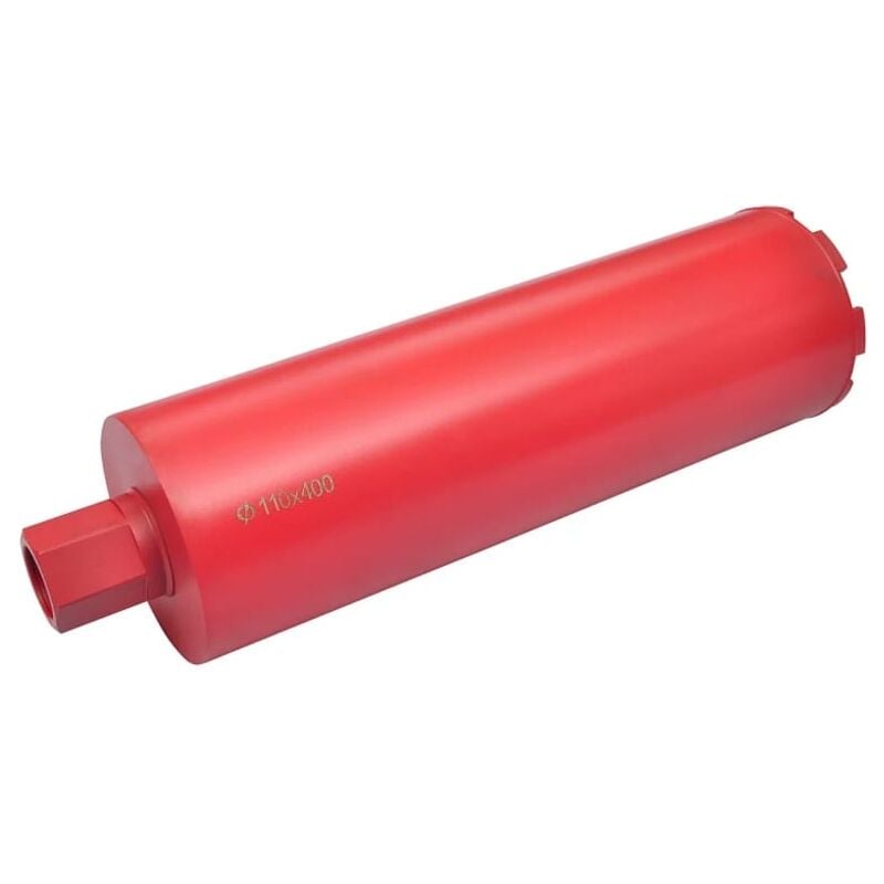 Couronne Diamant pour Carotteuse Cloche-couronne Scie Trépan de perceuse à diamant sec et humide 110 mm x 400 mm - Inlife