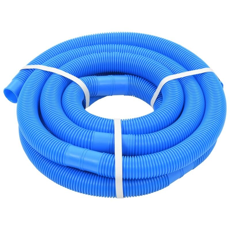 Inlife - Tuyau de piscine avec colliers de serrage Bleu 38 mm 6 m