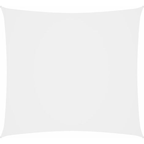 INLIFE Voile de parasol Tissu Oxford carré 6x6 m Blanc