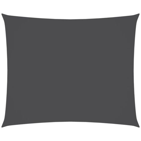 INLIFE Voile de parasol Tissu Oxford rectangulaire 2,5x3,5m Anthracite